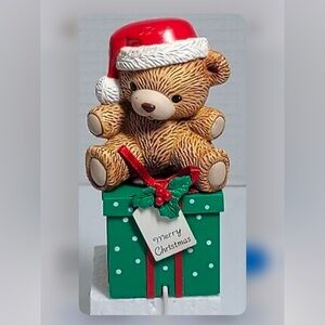 Vintage Hallmark Teddy Bear Stocking Hanger